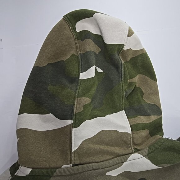 NIKE Camo Club Pullover Hoodie Green Camo MEN'S SIZE MEDIUM ‼️STAINS‼️AS-IS‼️... - Picture 11 of 16